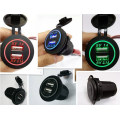 12V 24V 3.1A Motorcycle Car Dual USB Power Charger Socket for Marines and Boats